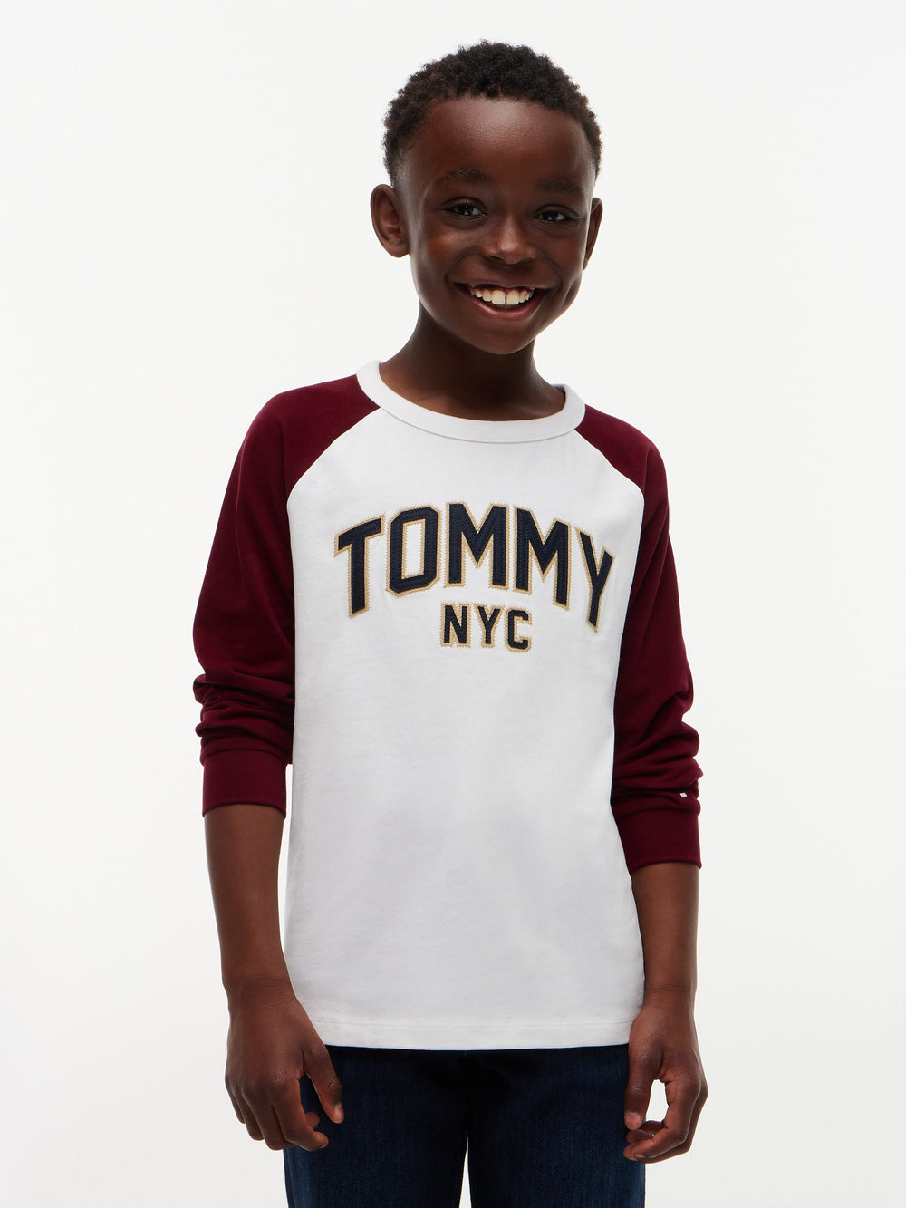 Kids Long-Sleeve Color Block T-Shirt