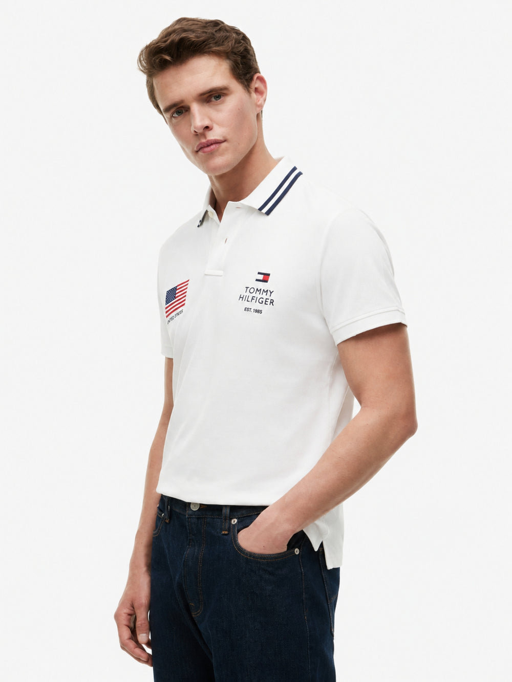 Regular Fit Graphic Pique Polo