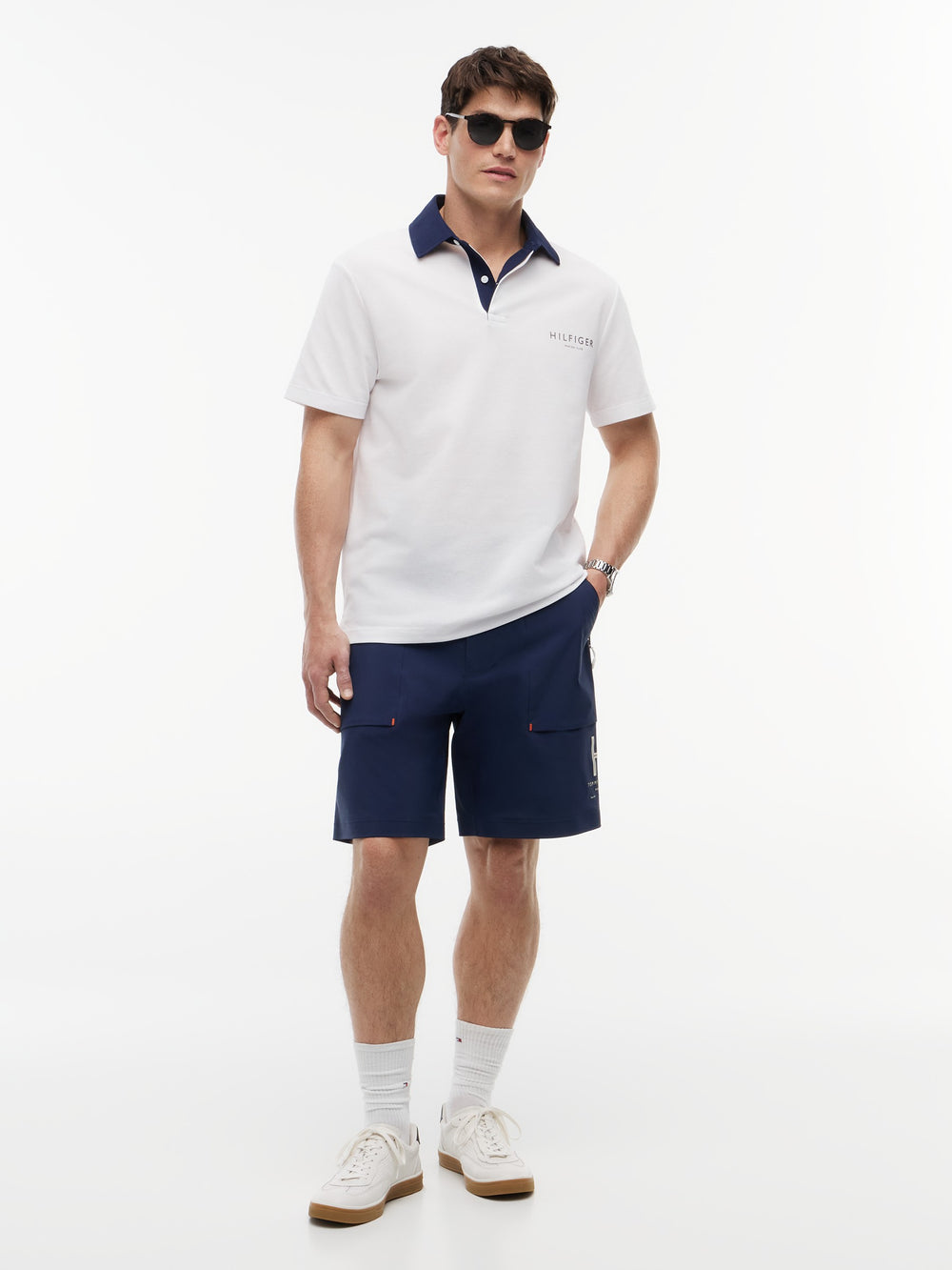 Contrast Collar Rugby Polo