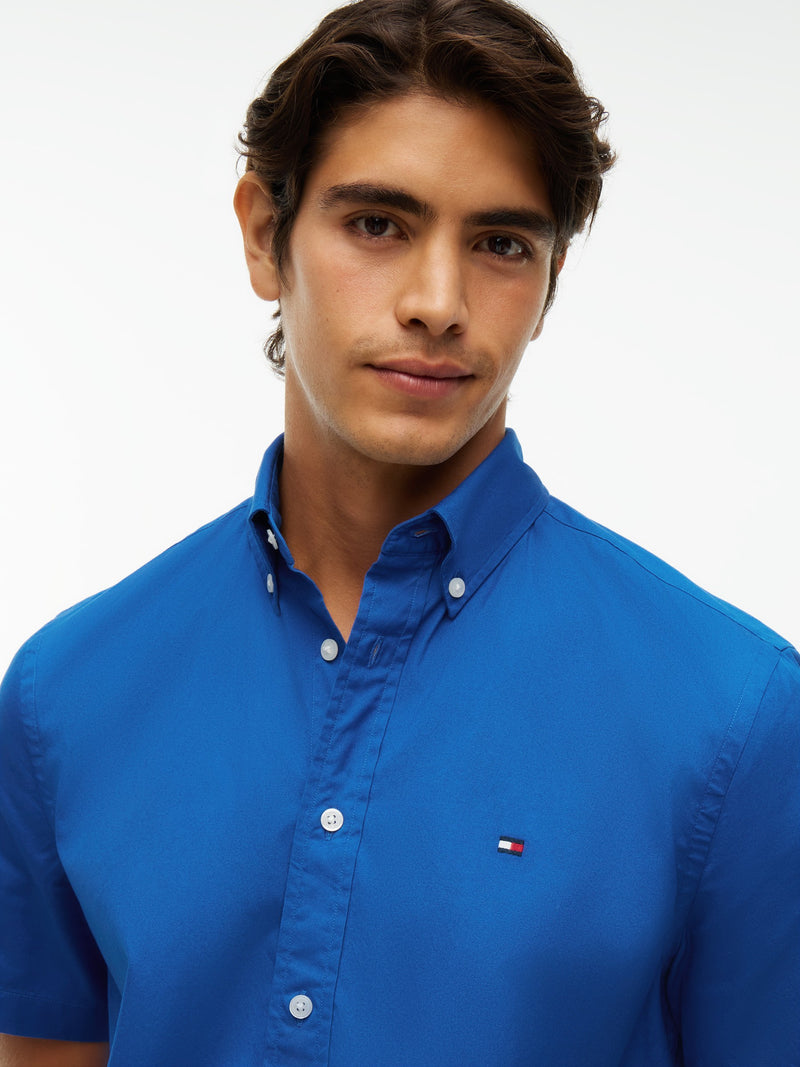 Regular Fit Solid Poplin Shirt
