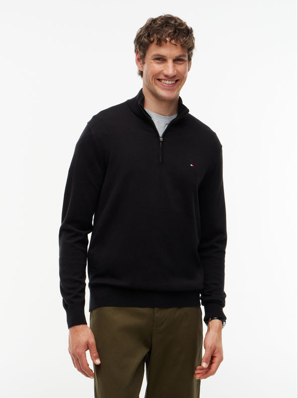 Quarter Zip Mock Neck Sweater