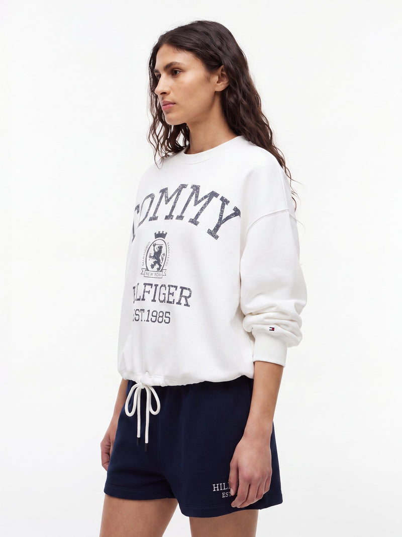 Relaxed Fit Terry Pullover