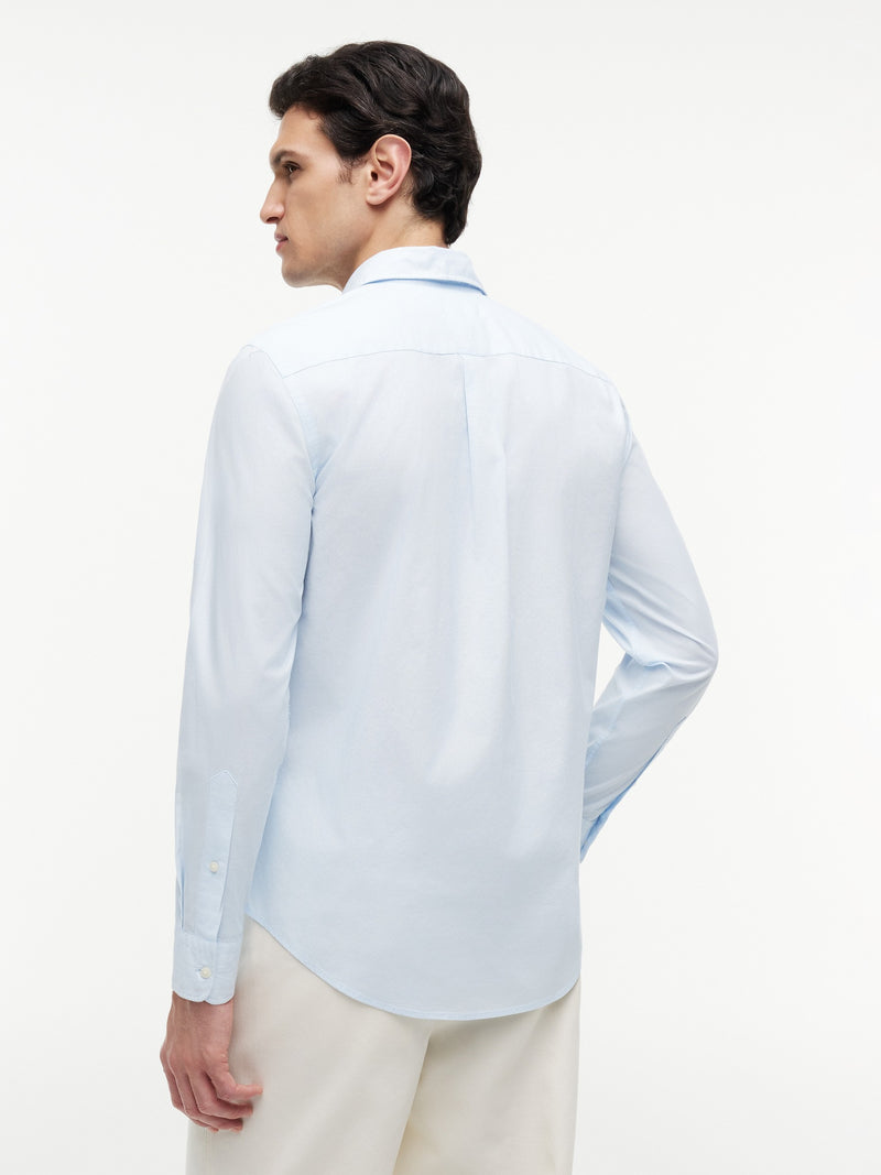 Slim Fit Print Poplin Shirt