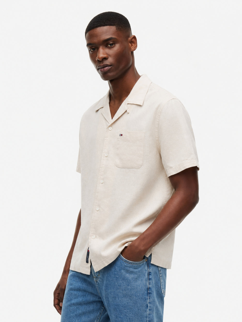 Regular Fit Solid Linen Blends Shirt