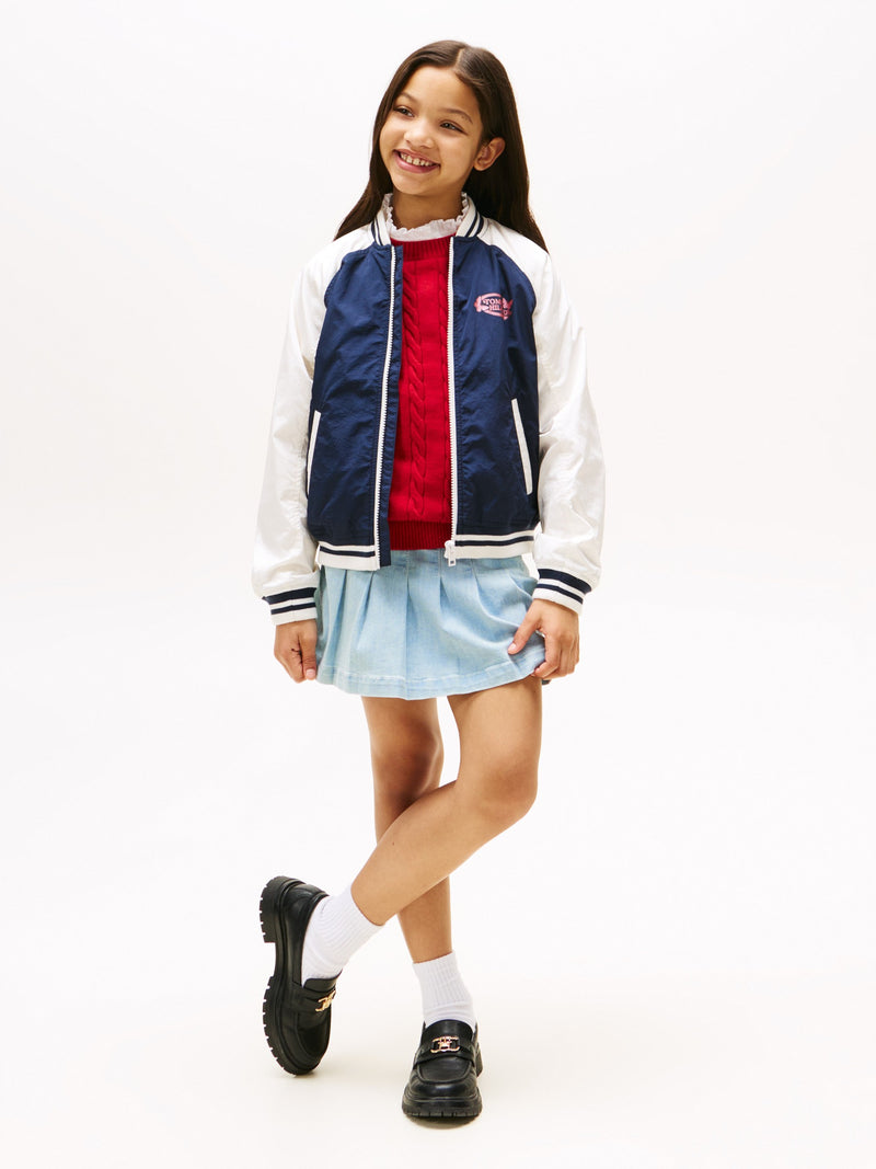 Kids Colorblock Bomber Jacket