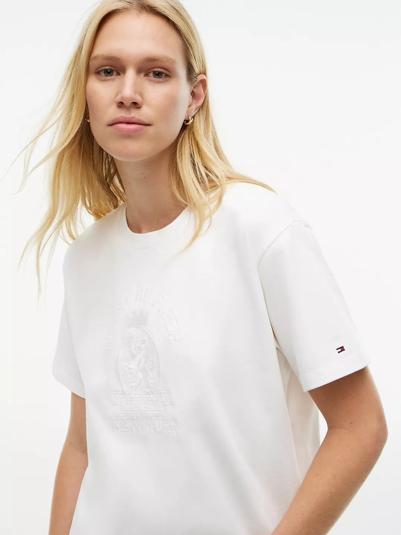 Solid Relaxed Fit Half Sleeve Cotton Jersey T-Shirt