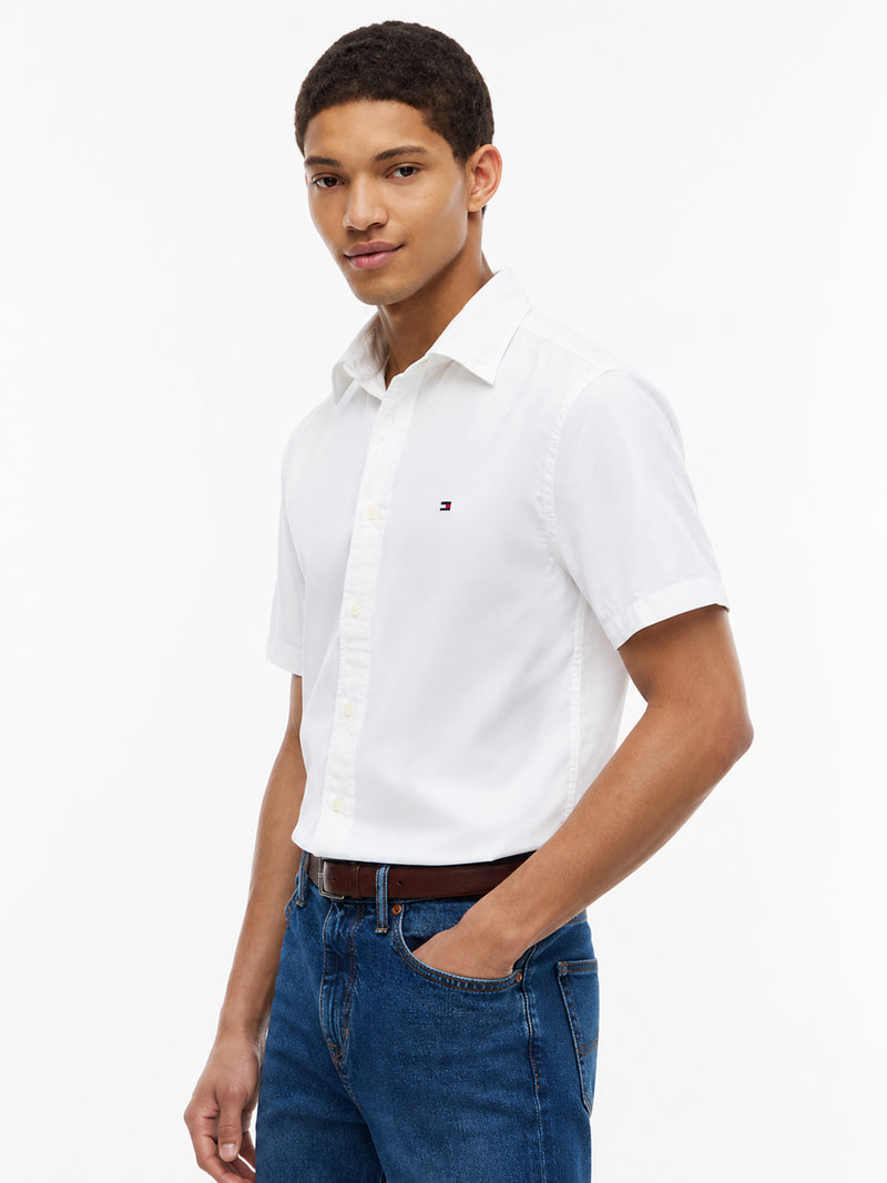 Regular Fit Poplin Solid Shirt