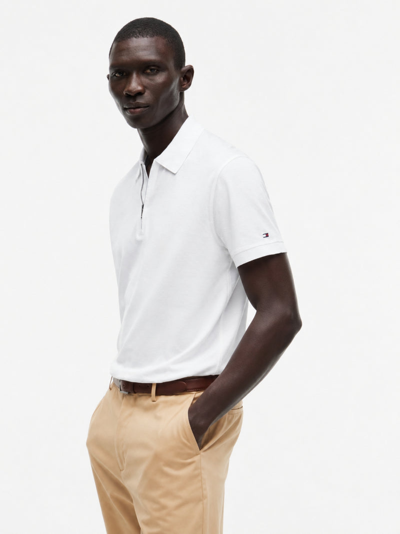 Regular Fit Zipper Polo