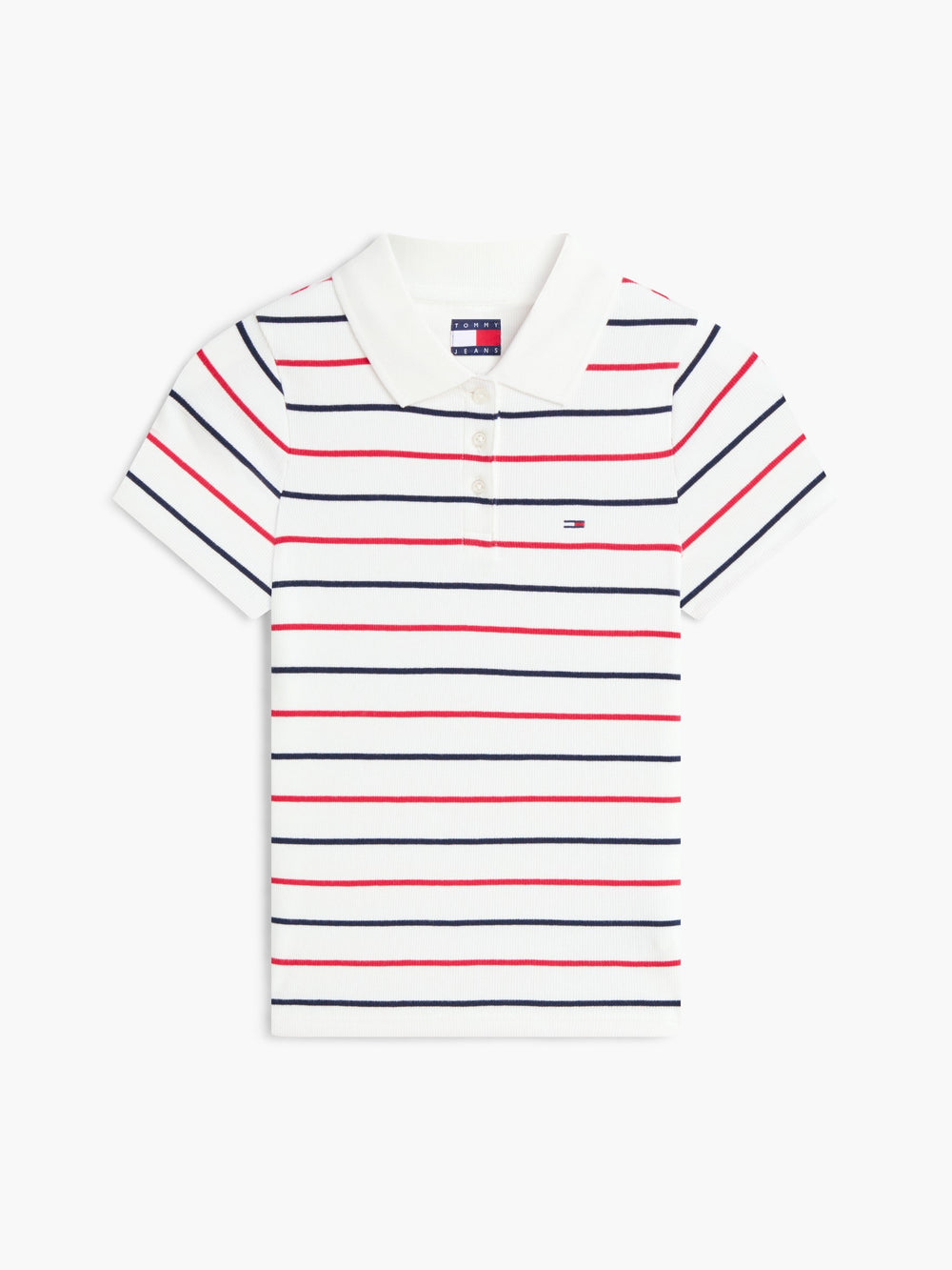 Stripe Slim Fit Half Sleeve Ribbed T-Shirt