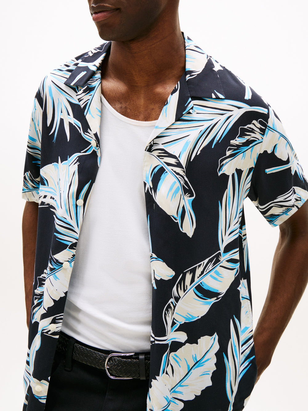 Regular Fit Poplin Print Shirt
