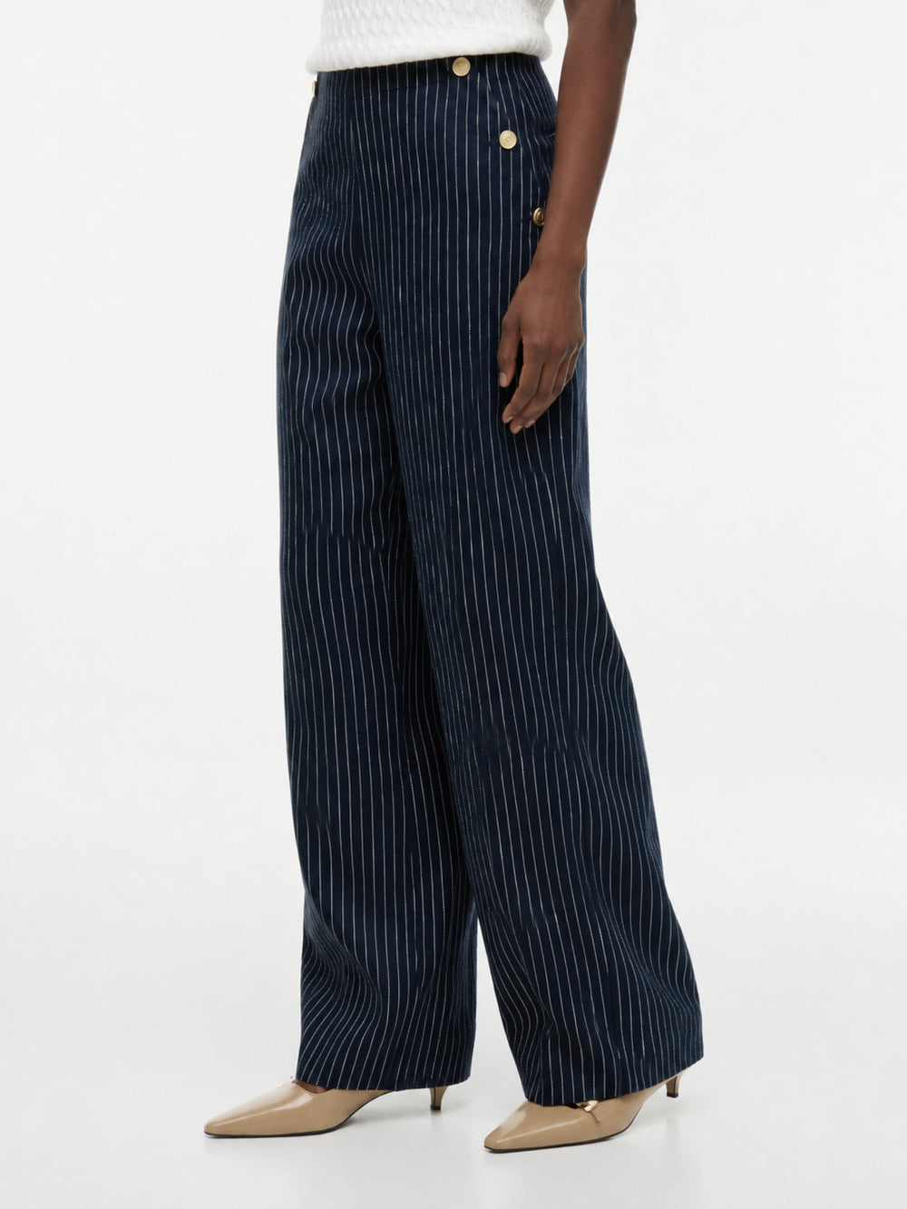 Solid Straight Fit Trouser