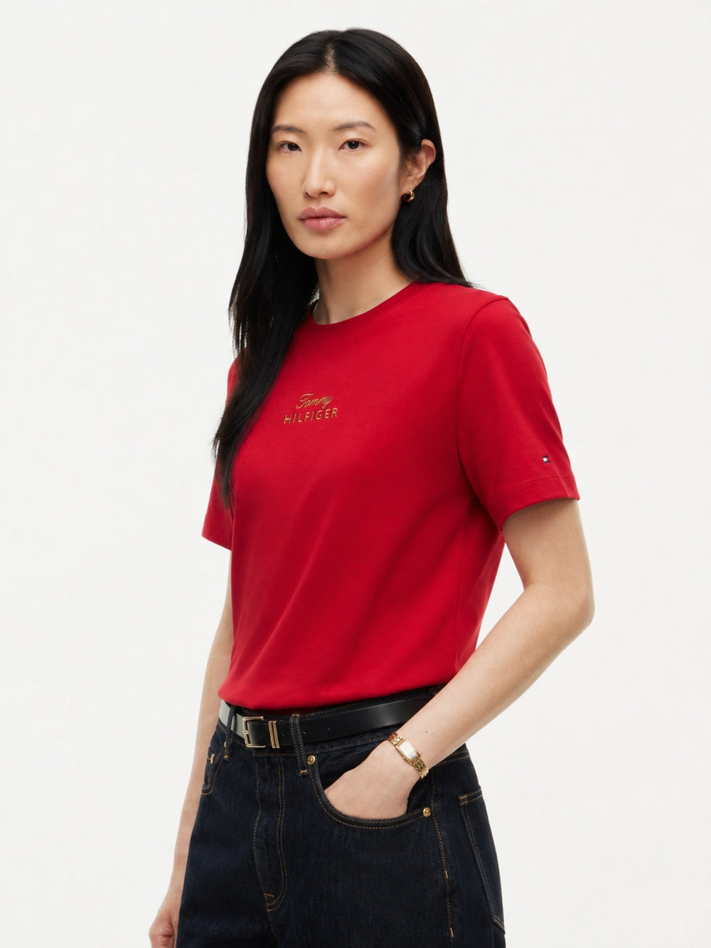 Solid Regular Fit Half Sleeve Interlock T-Shirt