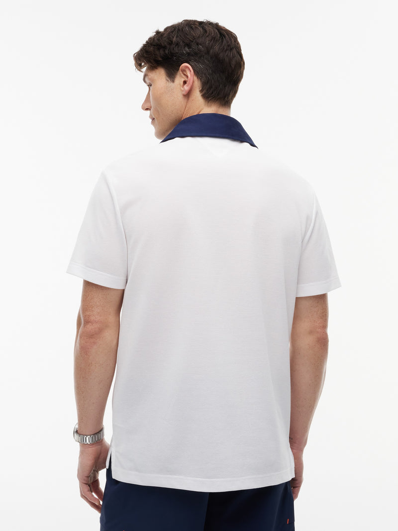 Contrast Collar Rugby Polo