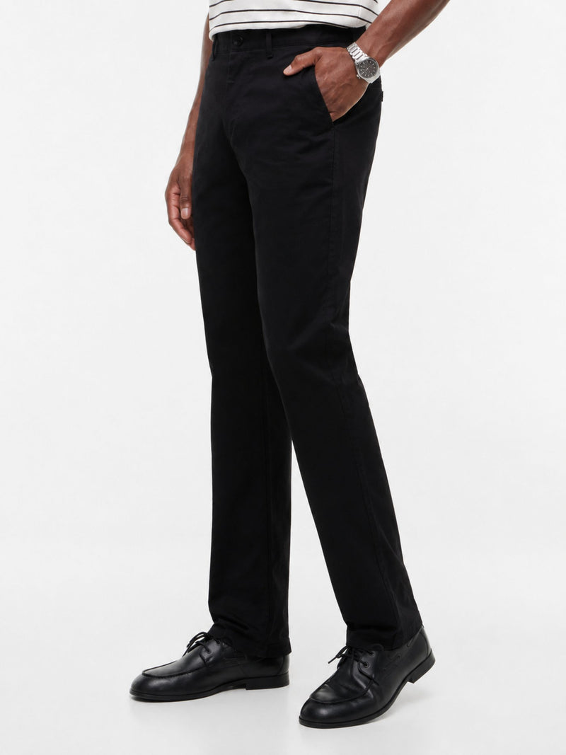 Denton Slim Straight Fit Solid Trouser