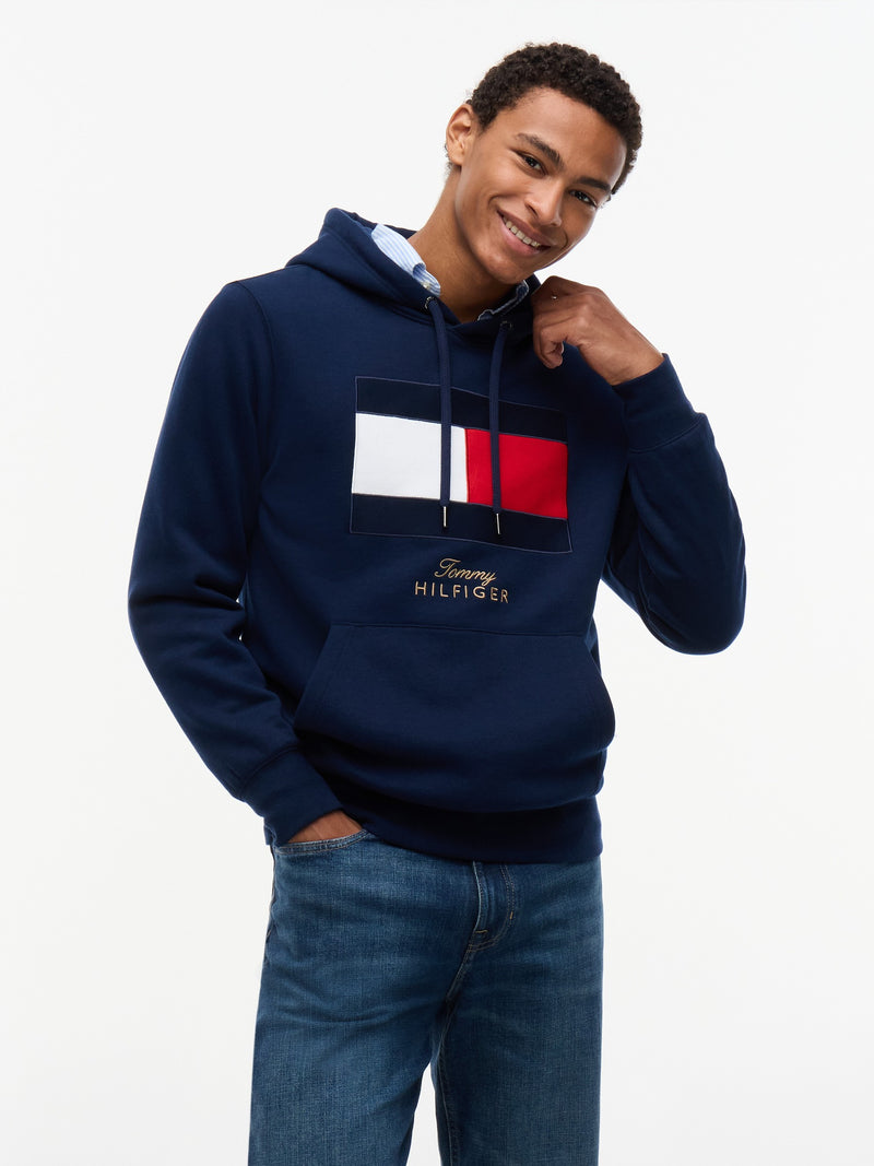 Flag Logo Fleece Hoodie