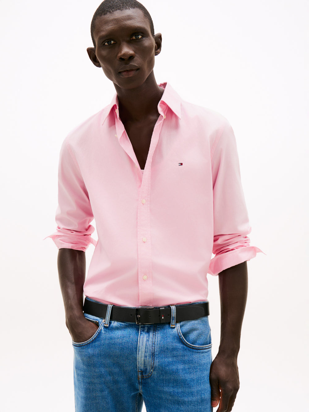 Regular Fit Solid Poplin Shirt