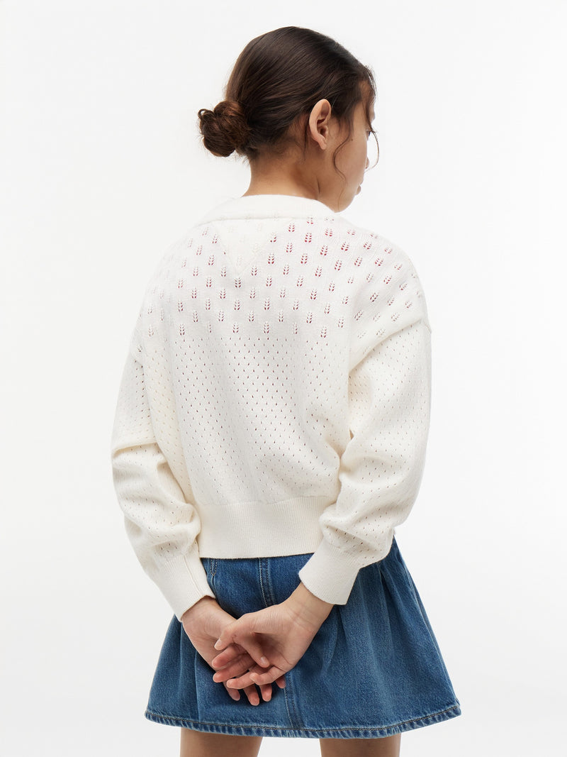 Kids Pointelle Cardigan