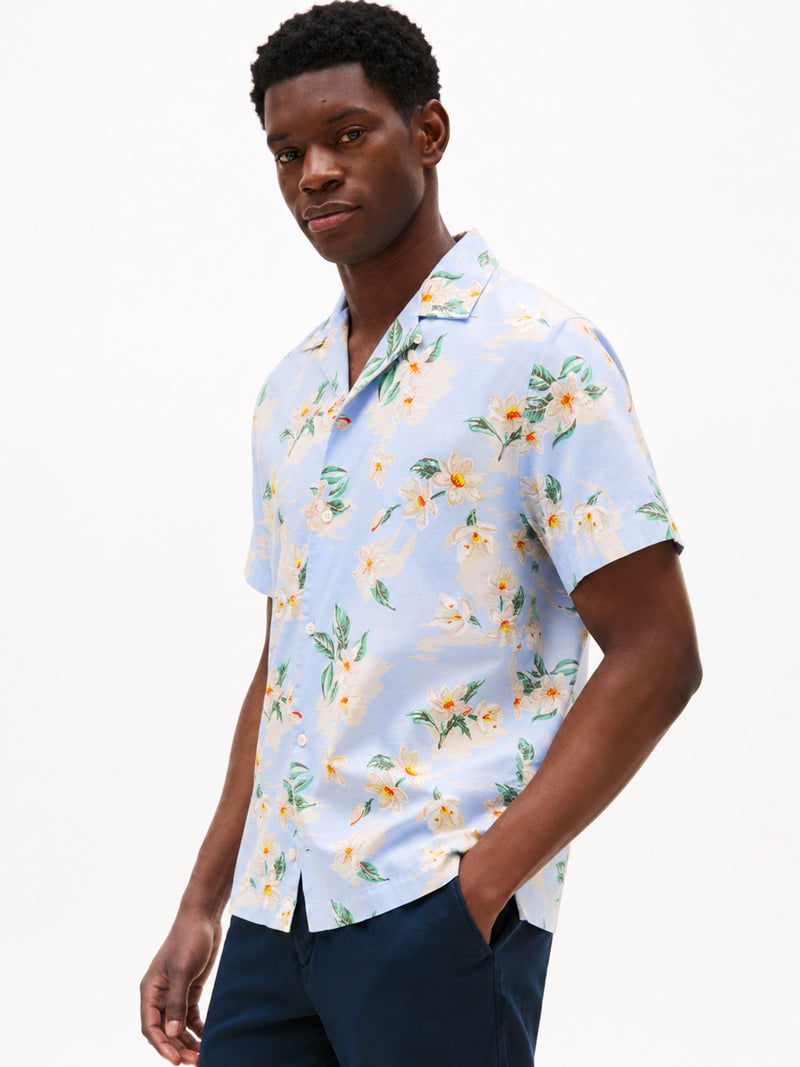 Regular Fit Poplin Print Shirt