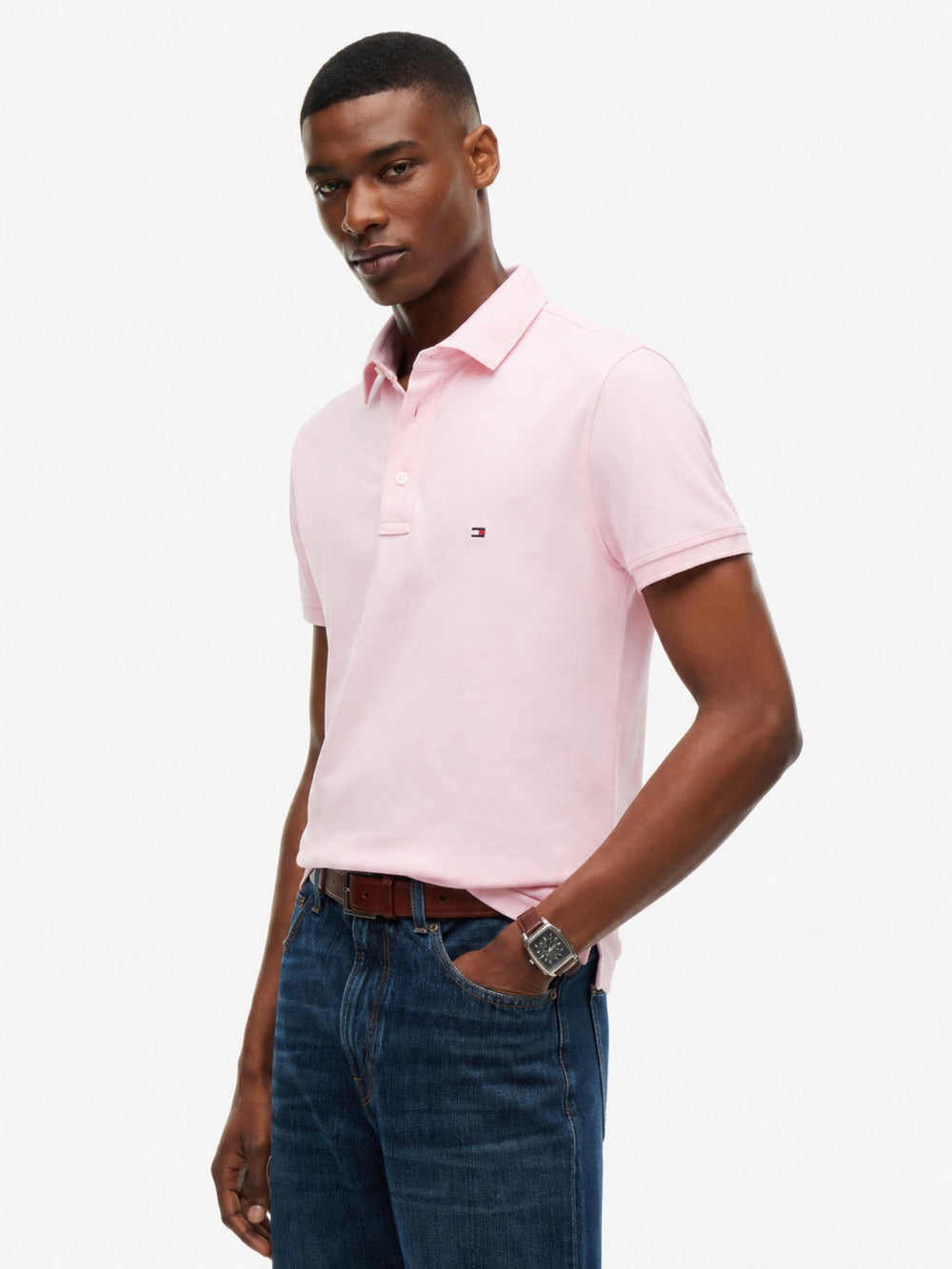 Slim Fit Solid Pique Polo