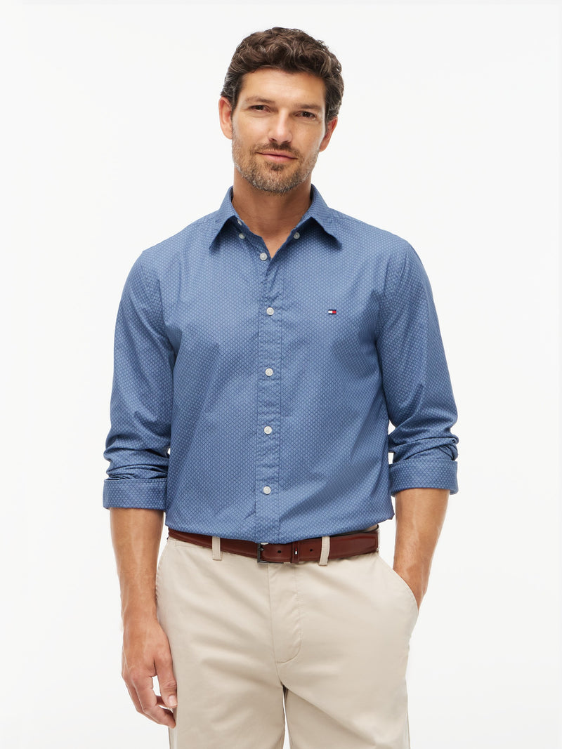 Regular Fit Print Poplin Shirt