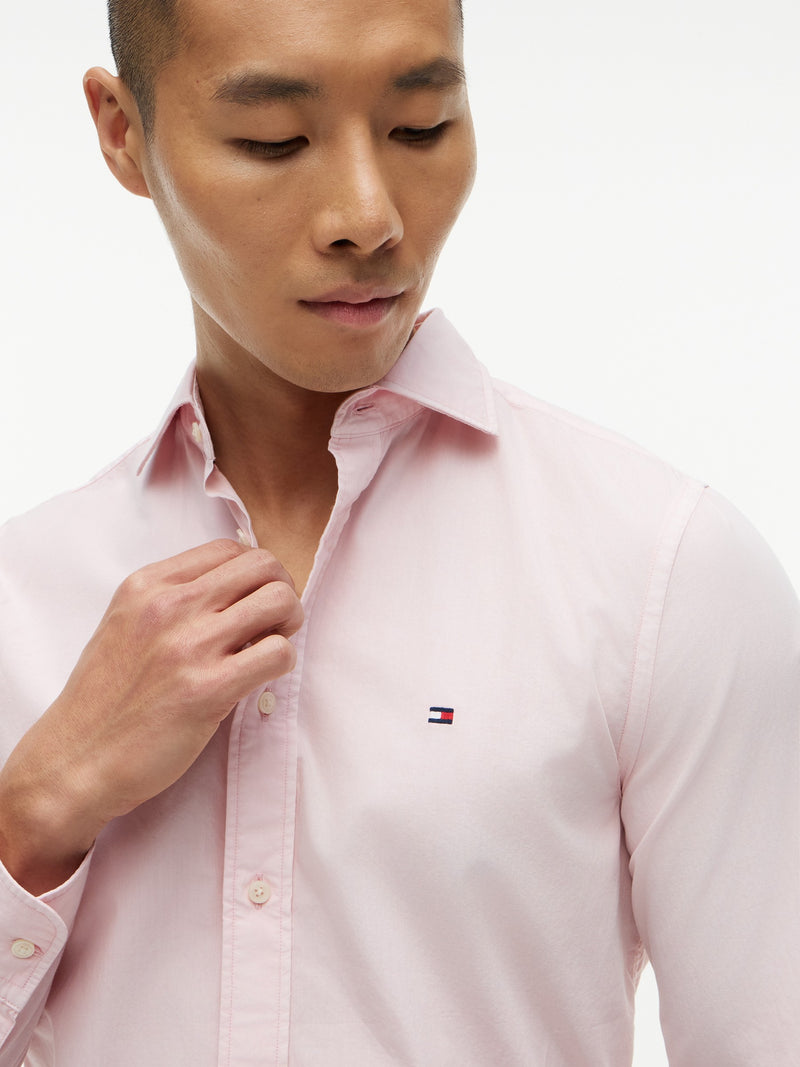 Regular Fit Solid Poplin Shirt