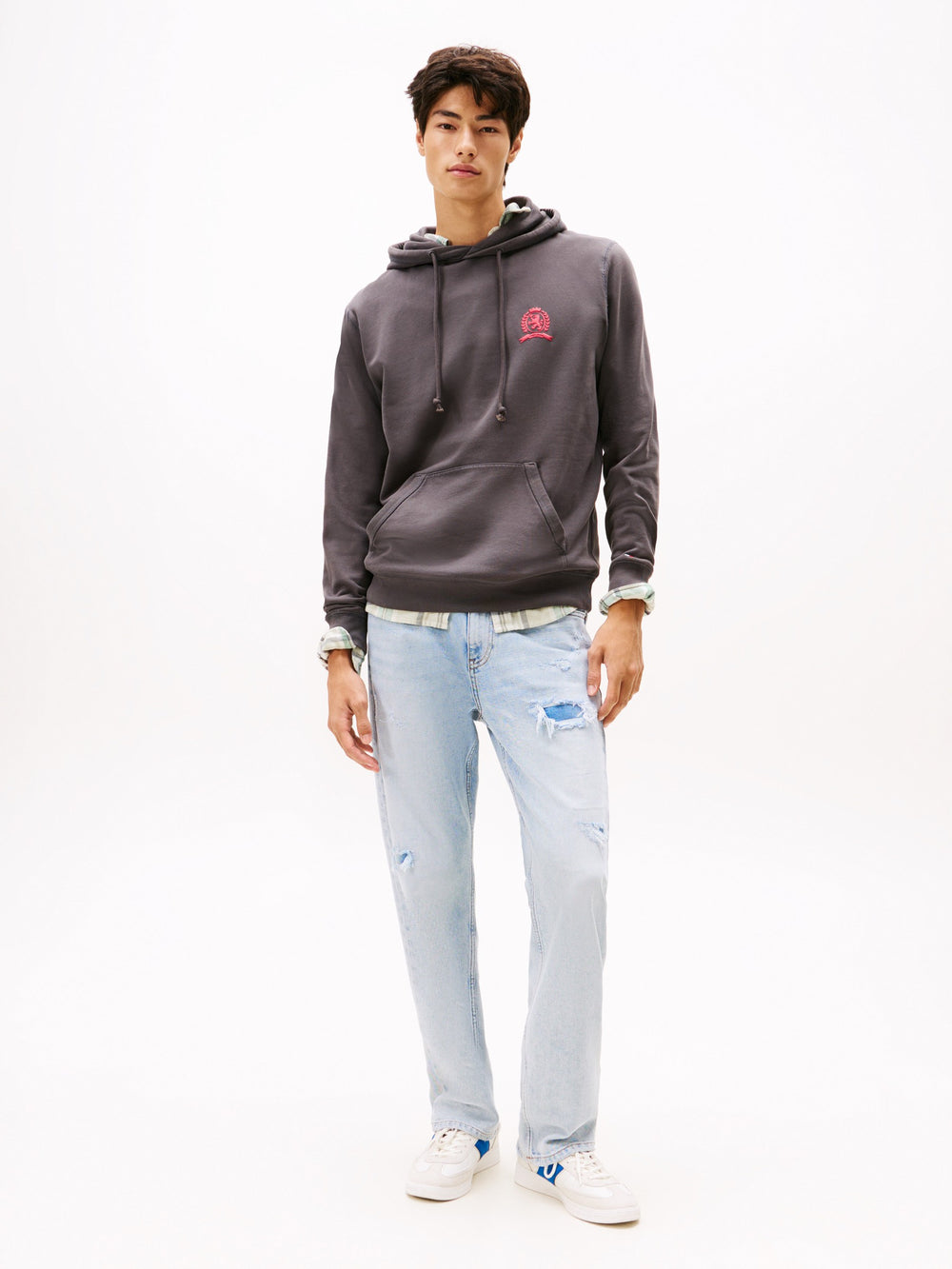 Regular Fit Brushed Fleece Hooded Sweatshirt