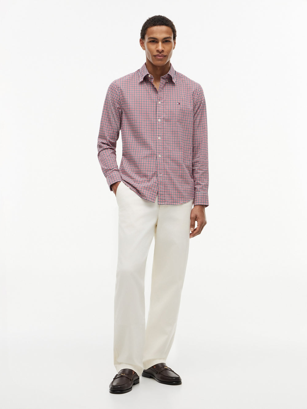 Regular Fit Check Poplin Shirt