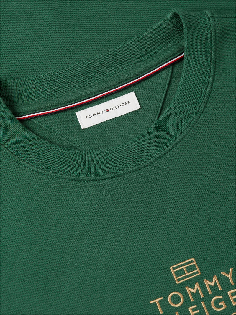 Regular Fit Embroidered Interlock Pullover