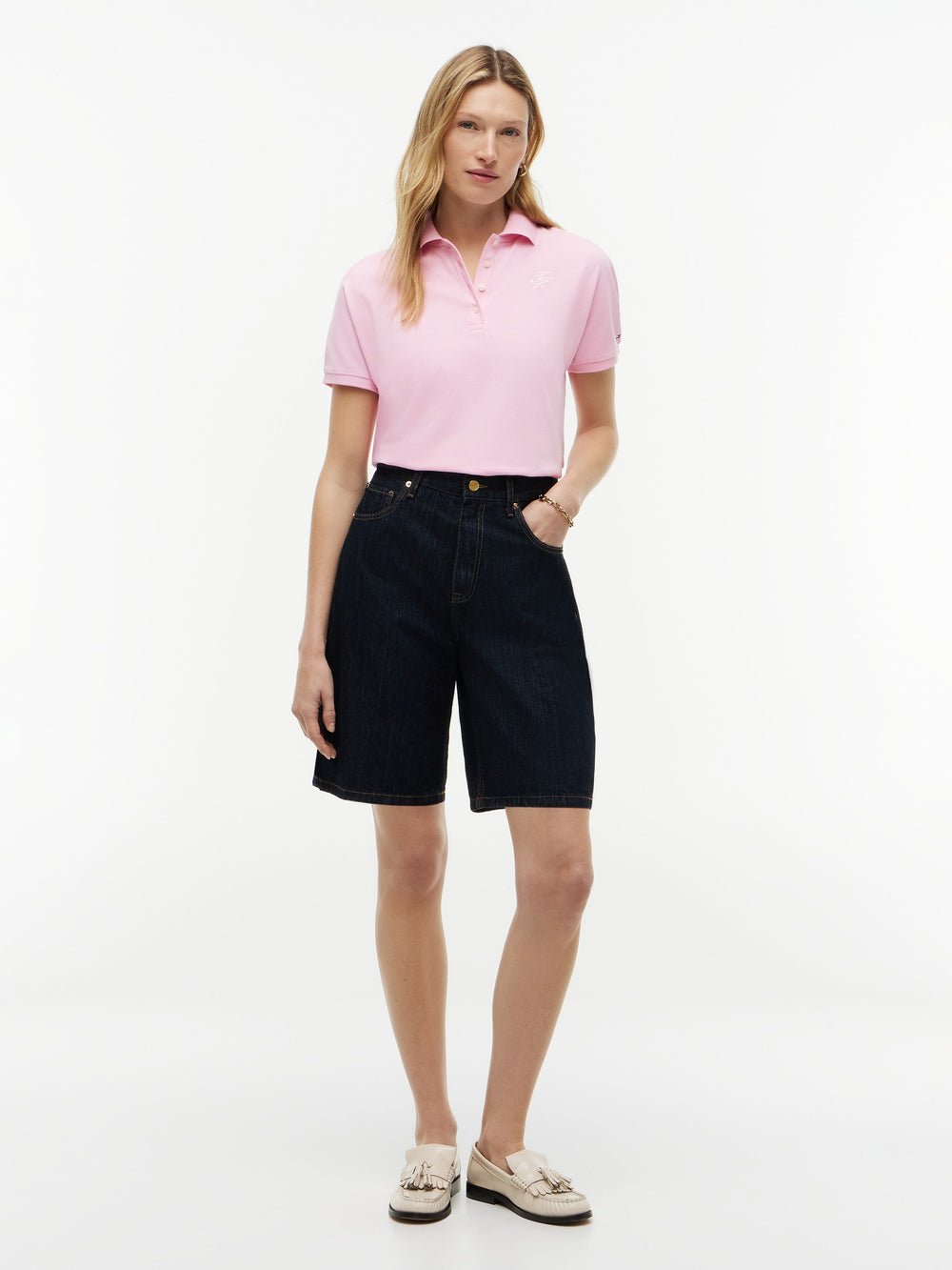 Solid Regular Fit Half Sleeve Pique Polo