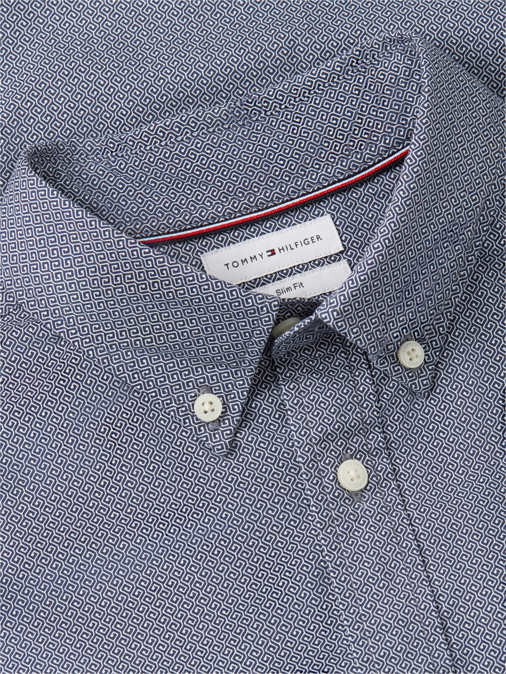 Slim Fit Print Poplin Shirt