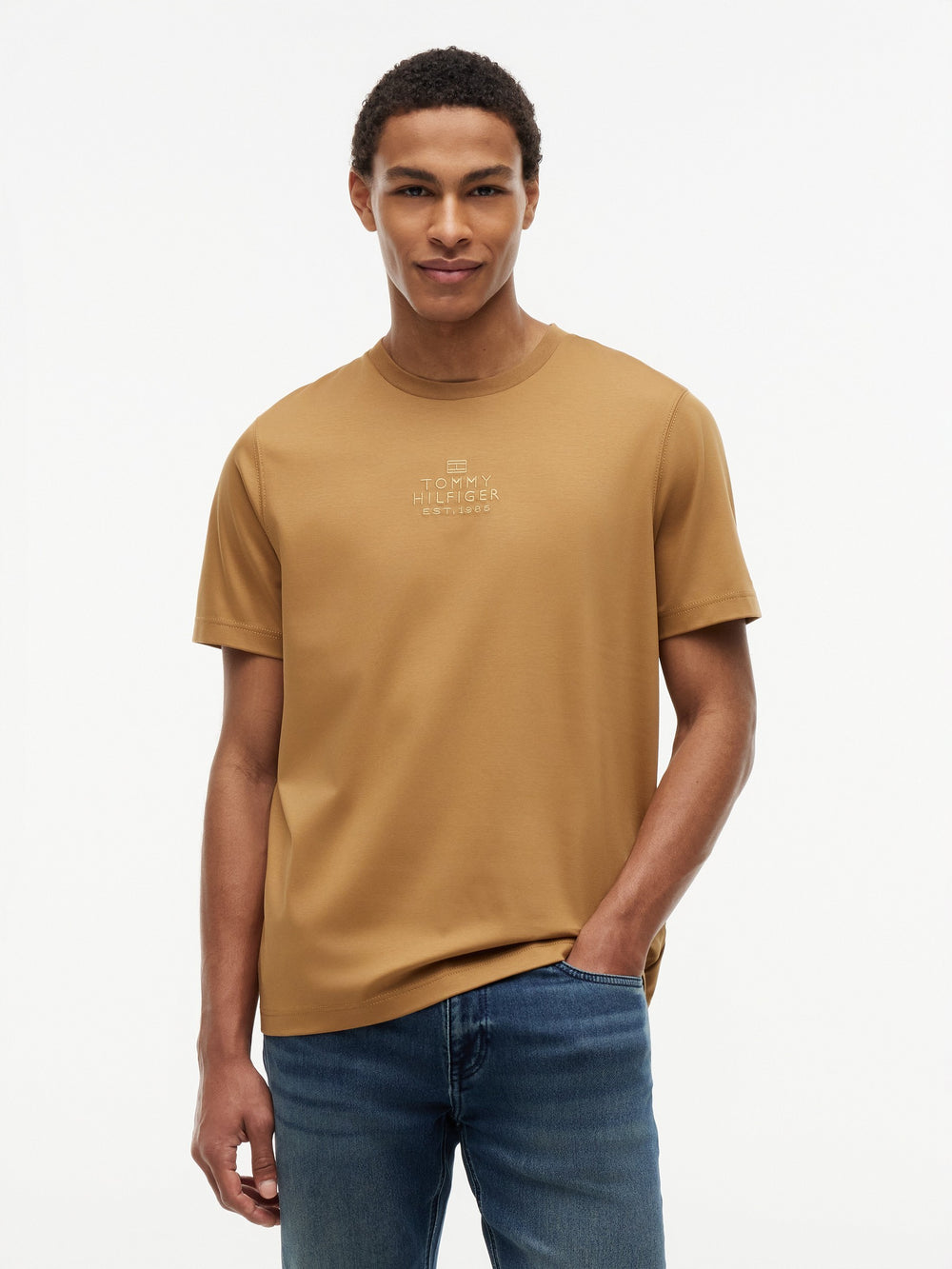 Regular Fit Embroidered Interlock Tshirt