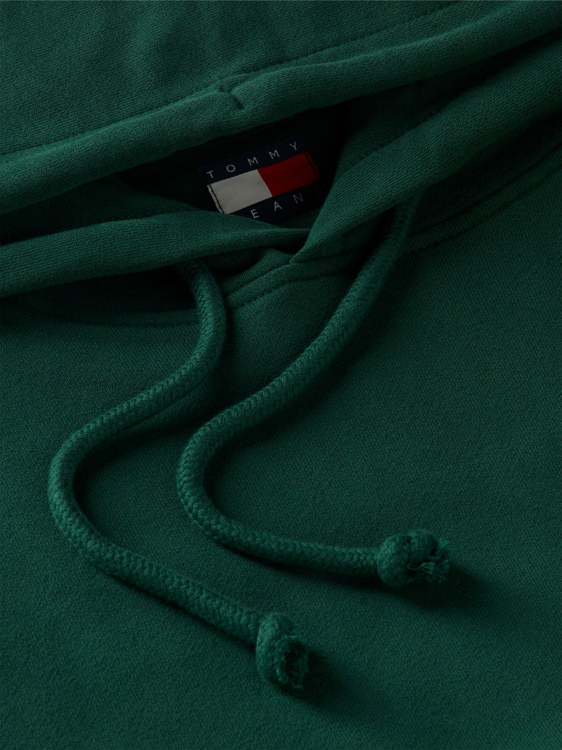 Regular Fit Suede Terry Hooded Sweatshirt