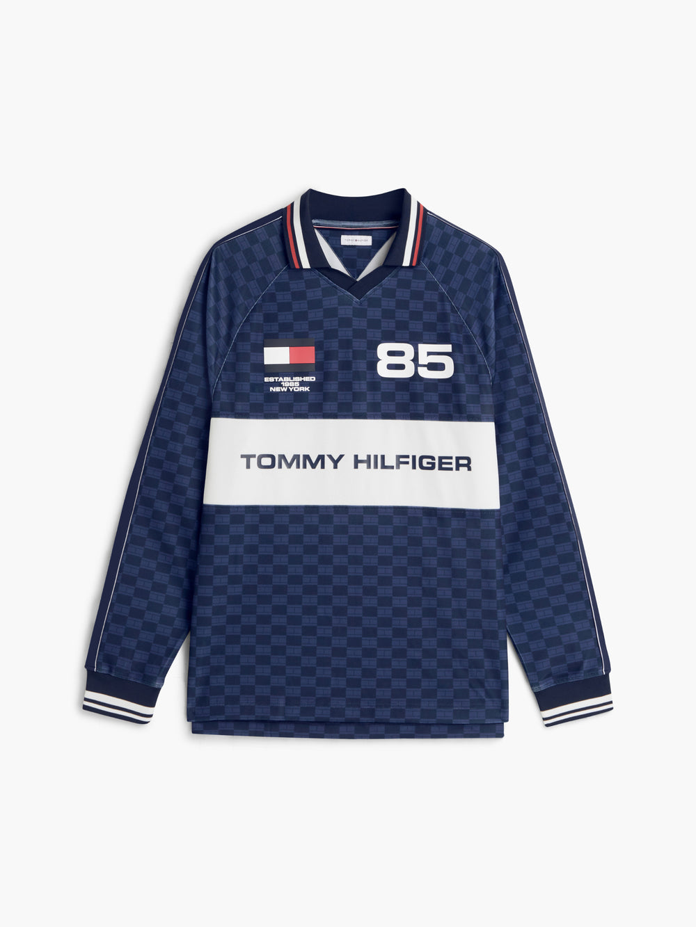 Relaxed Fit Printed Rugby Polo