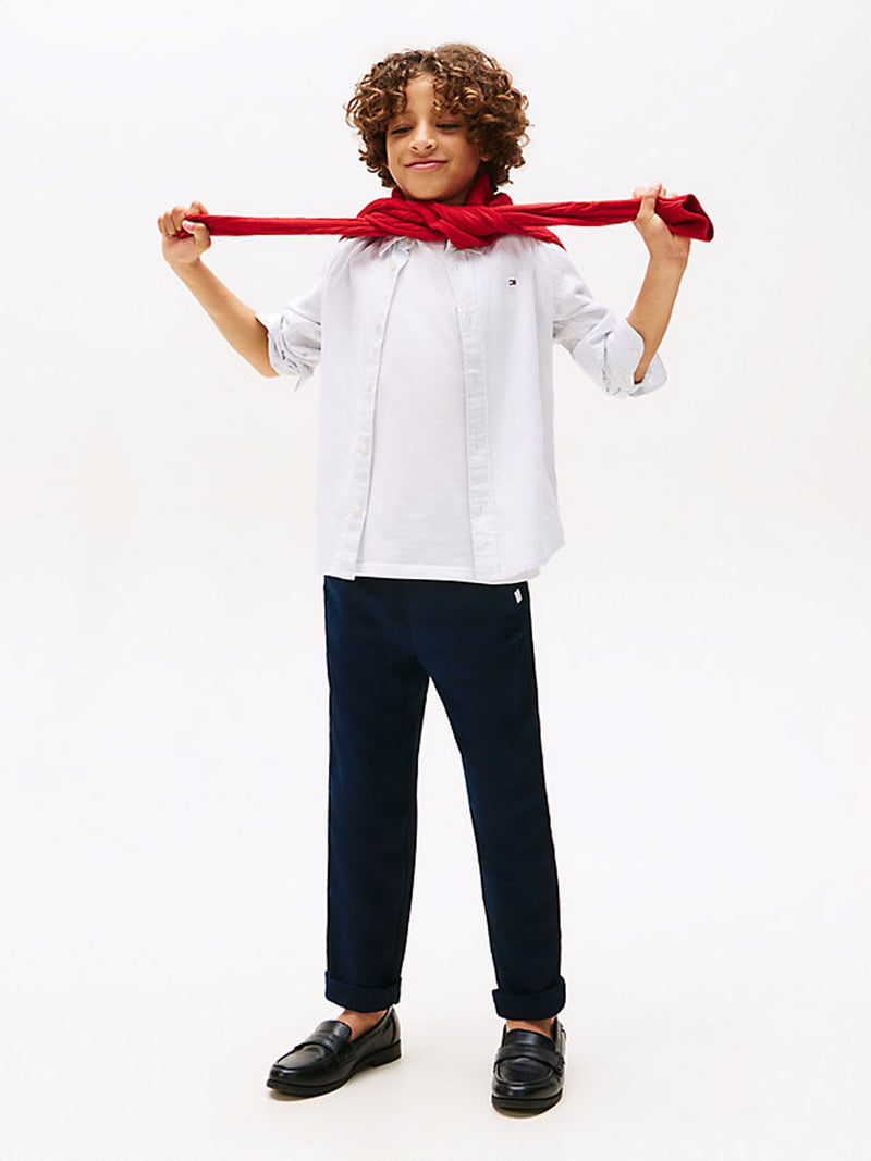 Boys Relaxed Linen Blend Pant