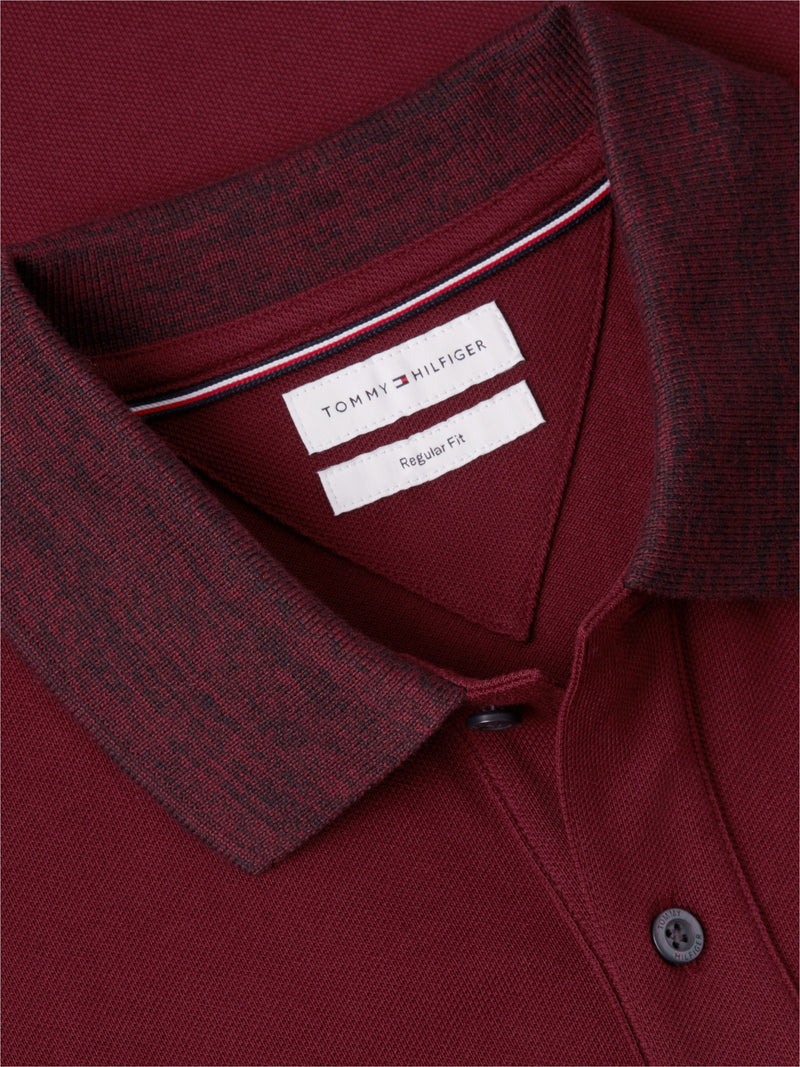 Regular Fit Pique Melange Collar Polo