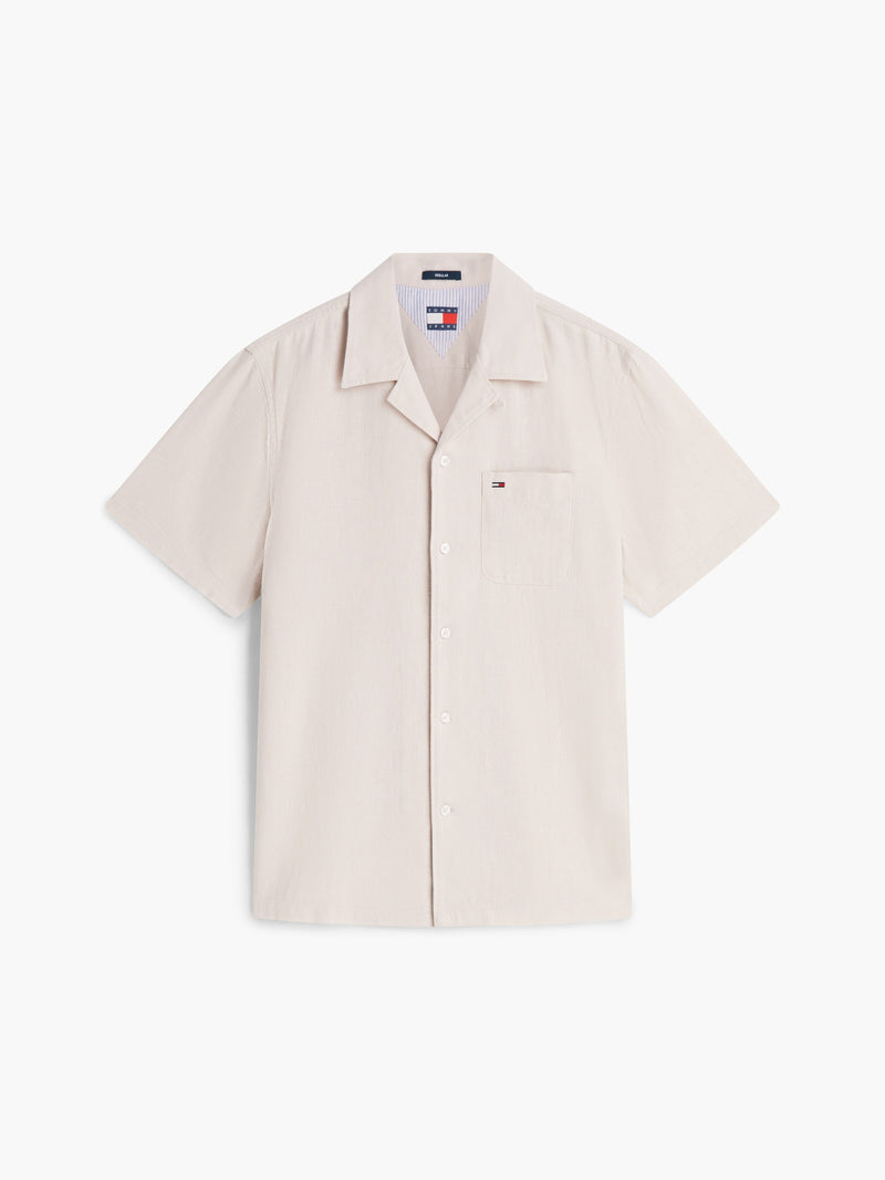 Regular Fit Solid Linen Blends Shirt