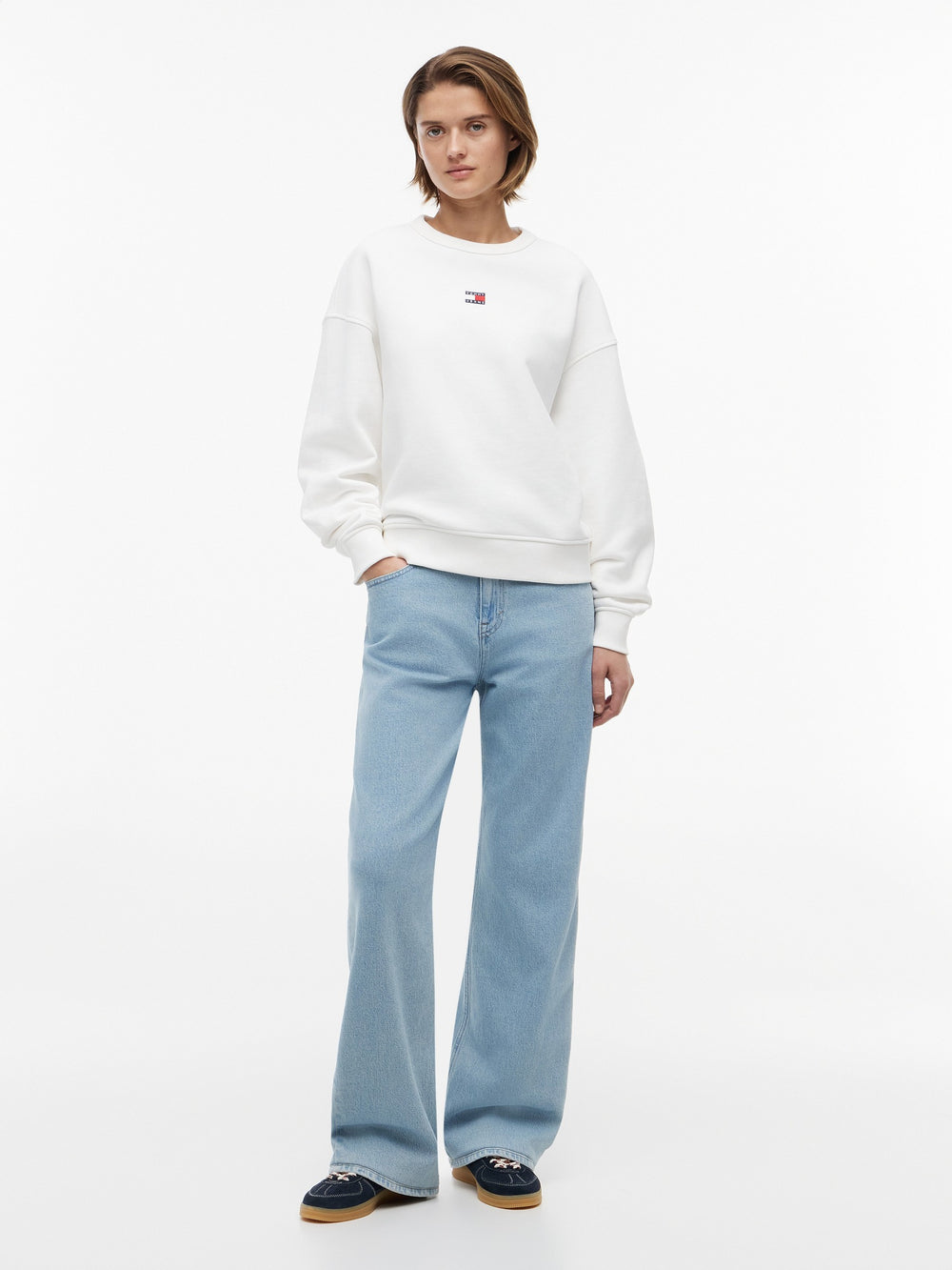 Relaxed Fit Terry Pullover
