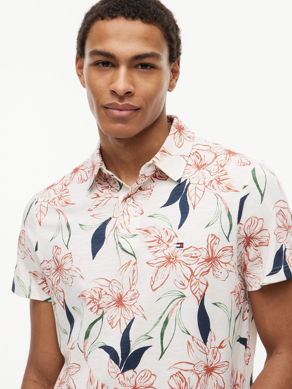Regular Fit Floral Printed Polo