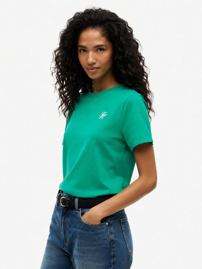 Solid Regular Fit Half Sleeve Cotton Jersey T-Shirt