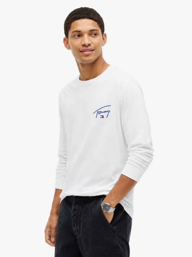 Slim Fit Signature Long Sleeve T-Shirt