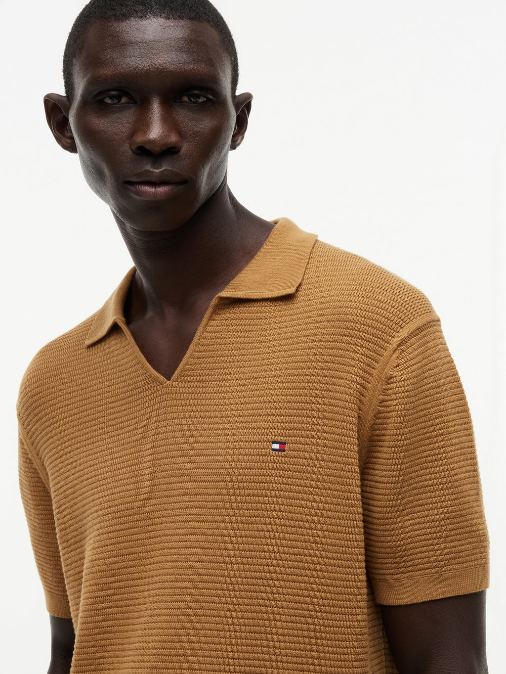 Regular Fit Flat Knit Polo