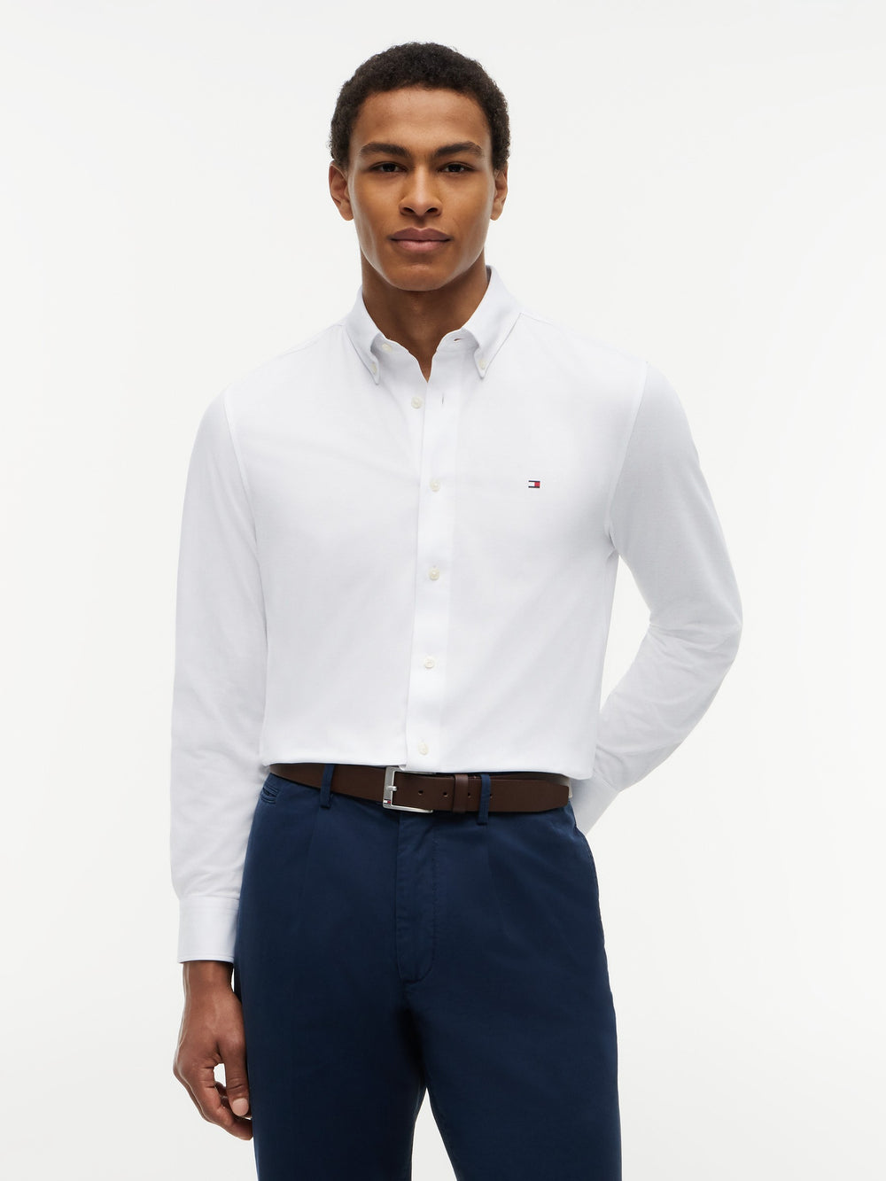 Regular Fit Solid Oxford Shirt