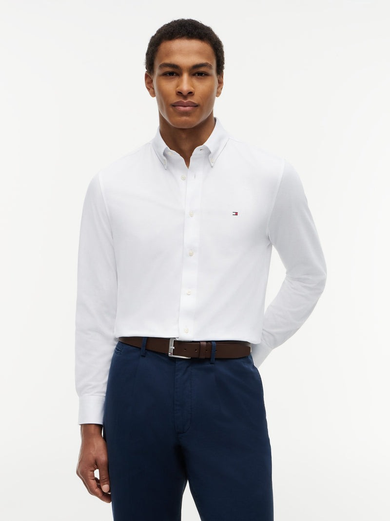 Regular Fit Solid Oxford Shirt