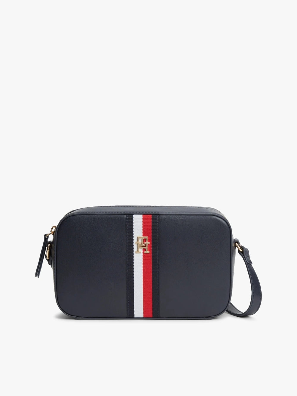 Solid Zip Closure Sling Bag