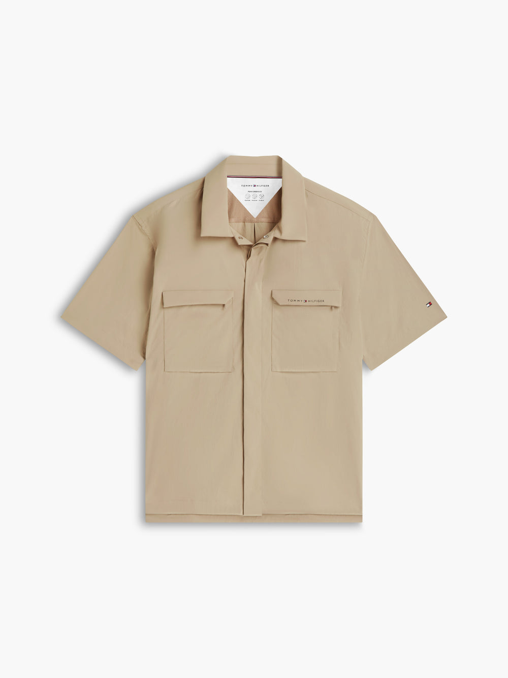 Boxy Fit Solid Poplin Shirt