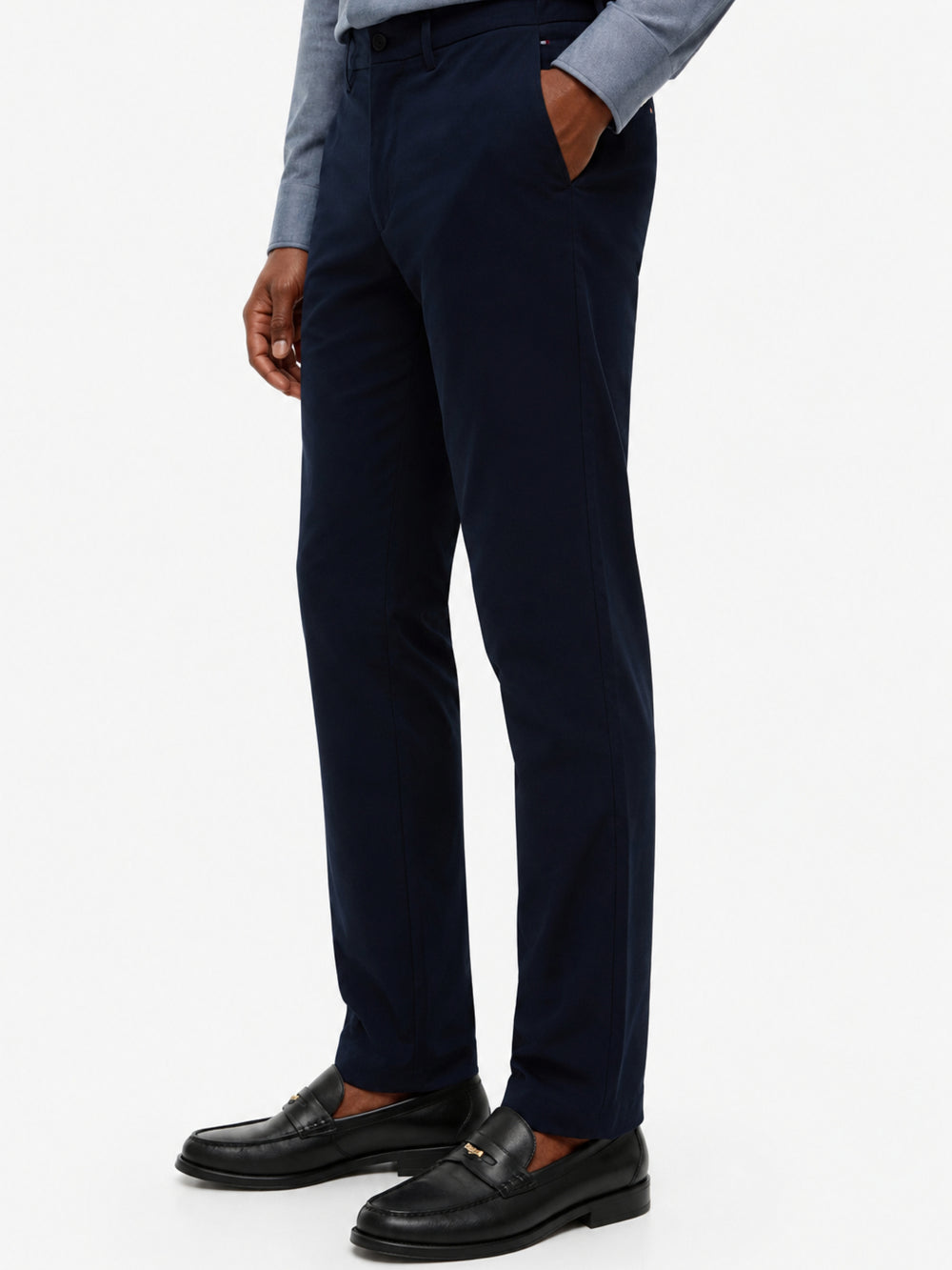Men Denton Slim Straight Fit Knit Tech Trouser
