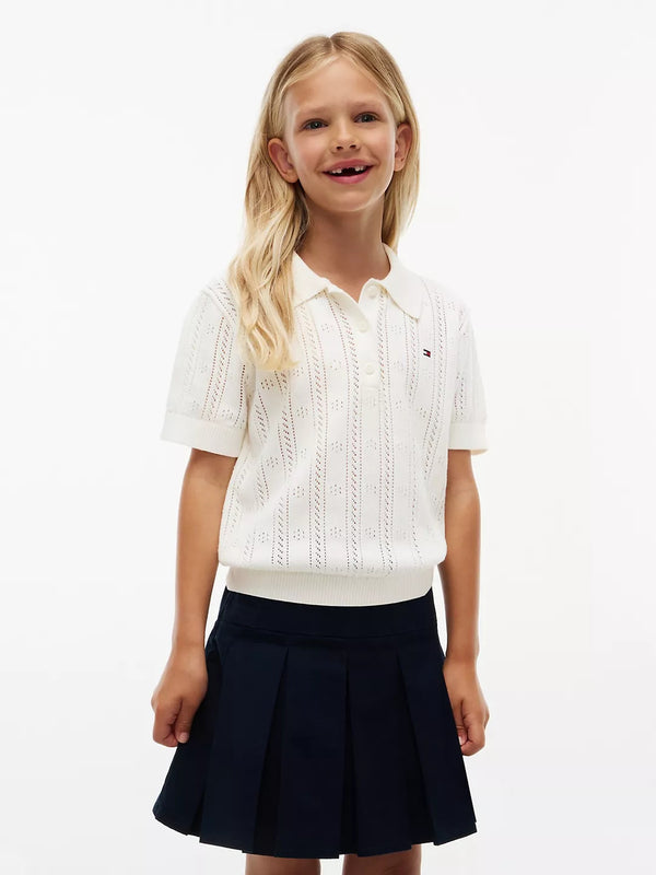 Kids Pointelle Polo