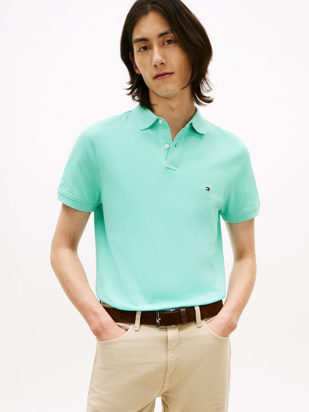 Regular Fit Solid Pique Polo