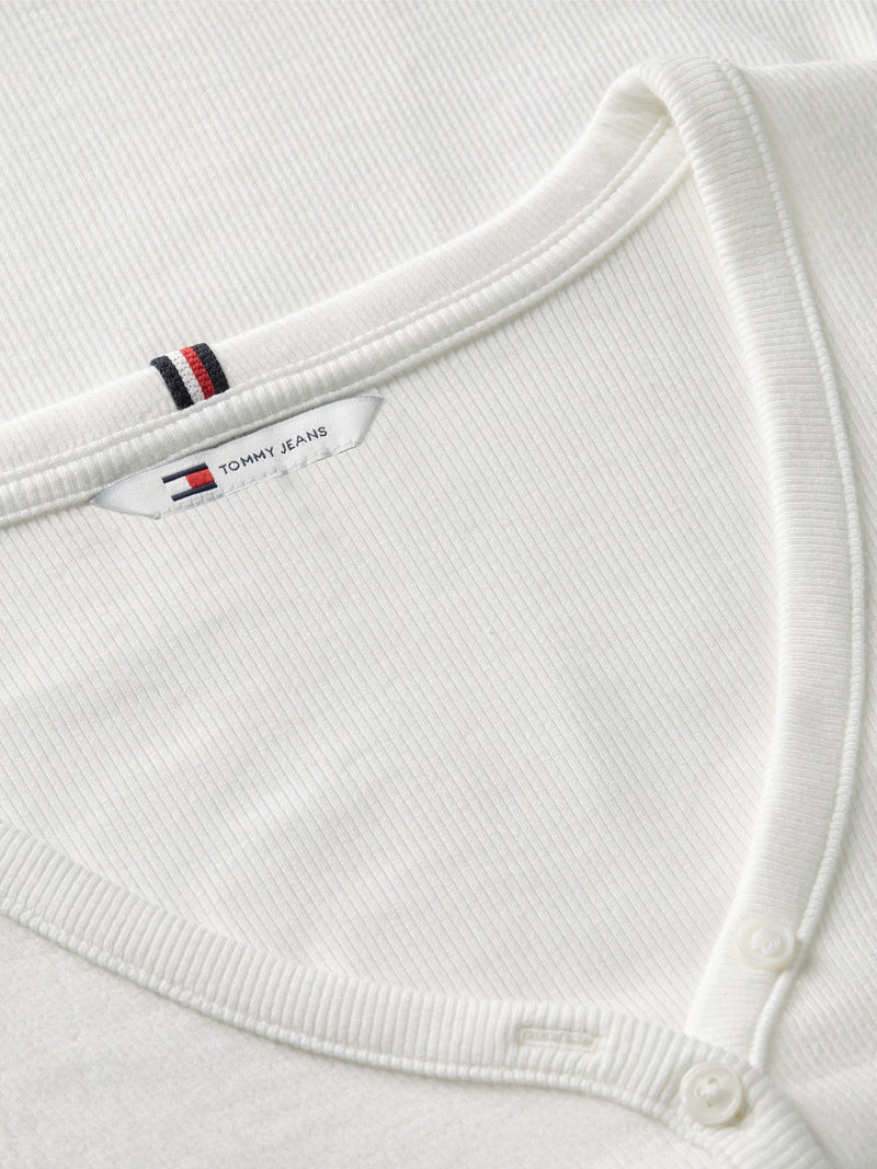 Solid Slim Fit Half Sleeve Ribbed T-Shirt