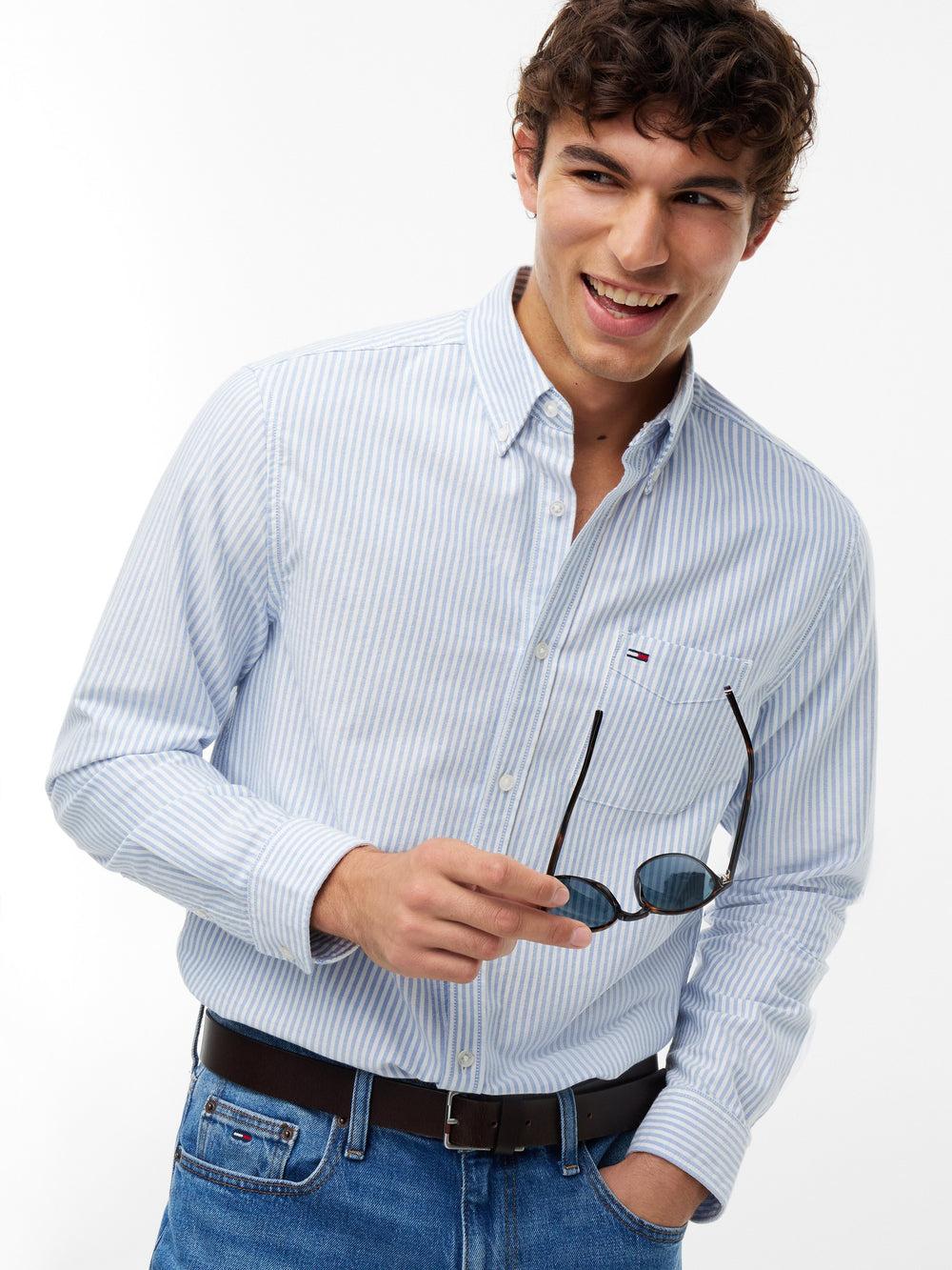 Regular Fit Stripe Oxford Shirt